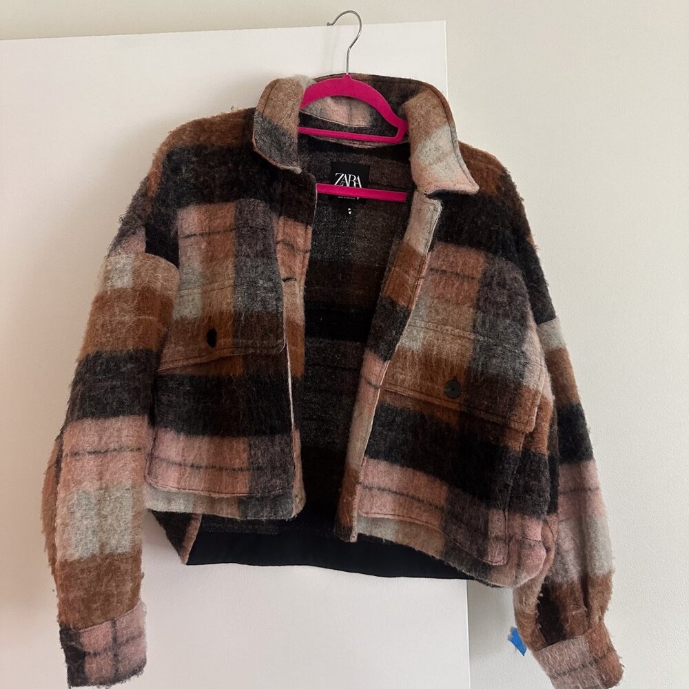 Zara Plaid Oversized Shacket